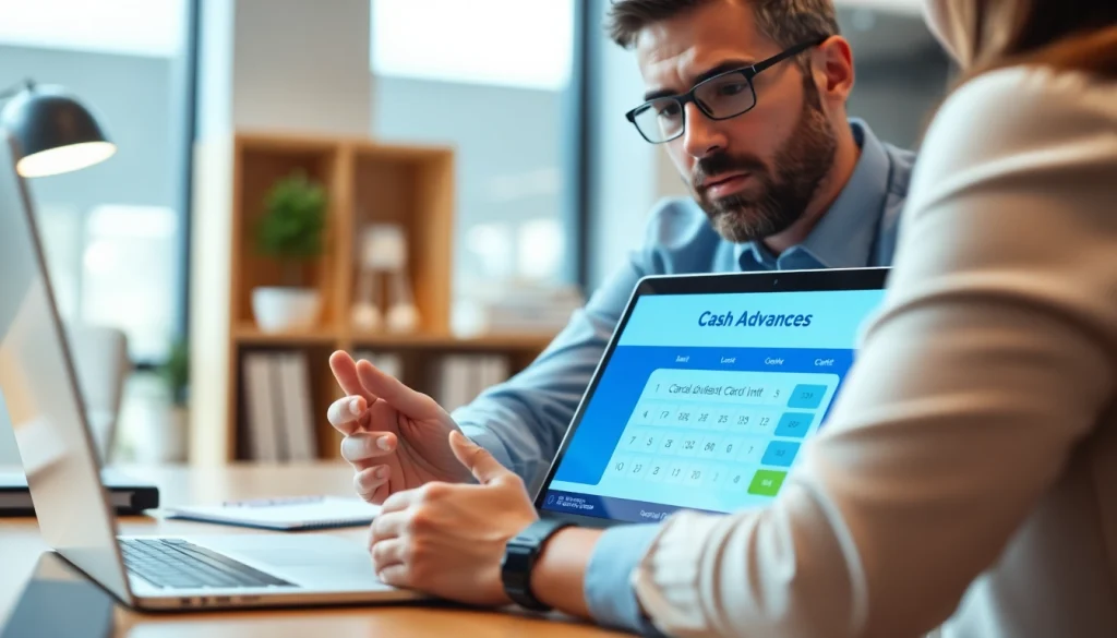 카드 한도 현금화를 설명하는 금융 전문가의 모습