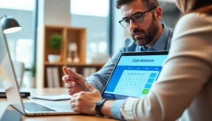 카드 한도 현금화를 설명하는 금융 전문가의 모습