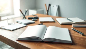 Buy quality stationery online uk with stylish notebooks and elegant writing tools on display.