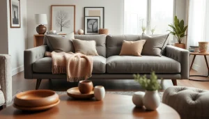 Showcasing elegant sofa beds in a cozy living room setting with inviting decor