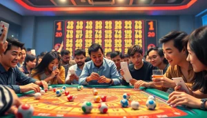 Permainan toto togel yang menarik dengan pemain aktif dan suasana yang meriah.