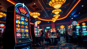 Permainan mesin Unogg slot game menarik perhatian di kasino yang meriah.