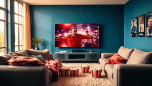 Experience the best filme online gratis in a cozy movie-watching setting with friends and family.