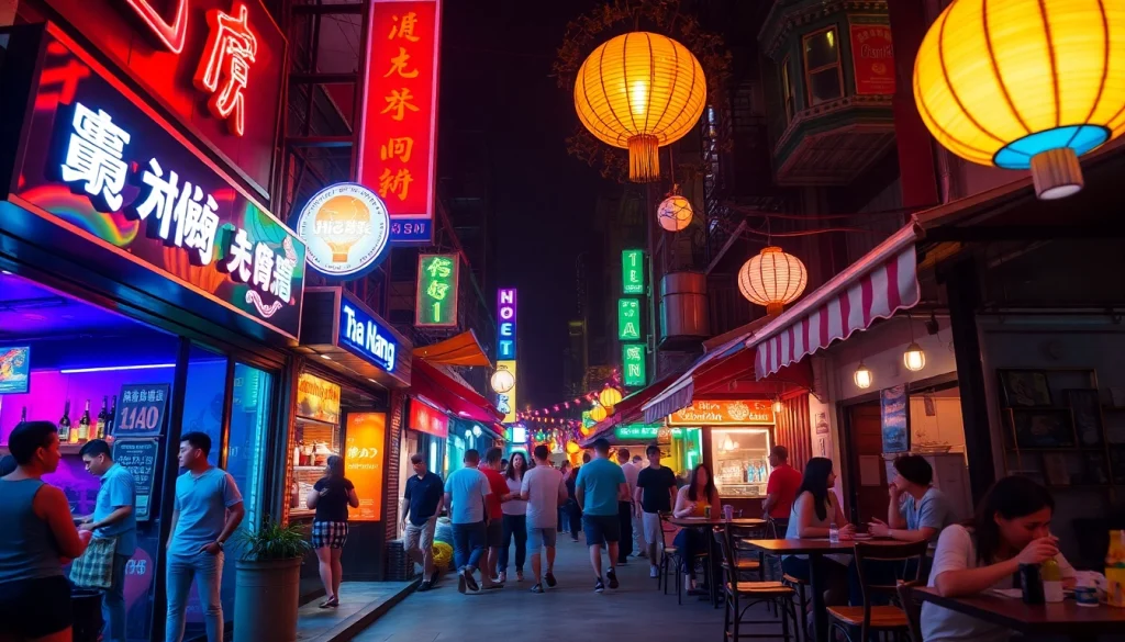 Experience 다낭밤문화 in Da Nang's vibrant nightlife scene with lively bars and colorful entertainment.