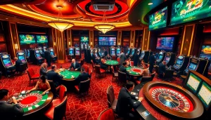 Experience the excitement of S88 VIP casino gaming with vibrant tables and elite players.