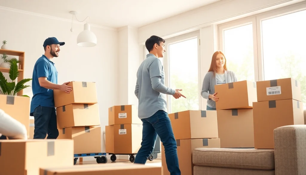 Efficient movers Vancouver team assisting customers with organized packing and loading.