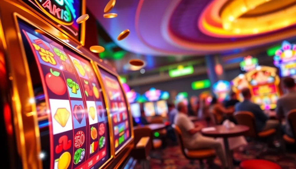 หมุนสล็อต 918kiss slot ที่น่าตื่นเต้นกับสัญลักษณ์สีสันสดใสและบรรยากาศคาสิโนที่มีชีวิตชีวา