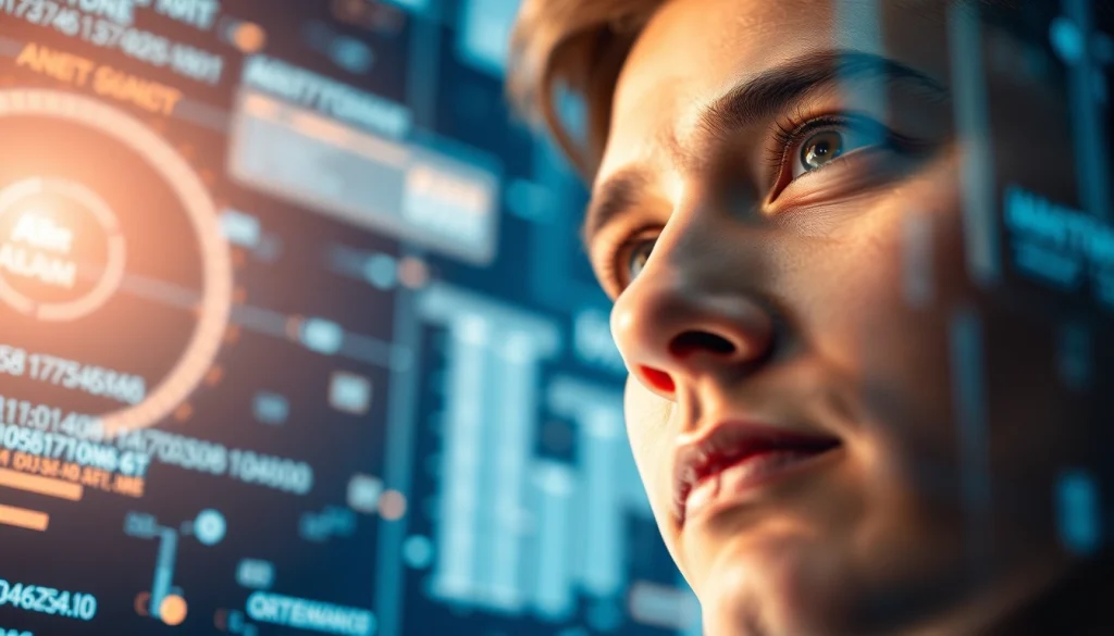 Engage with Human Interface with AI in a vibrant, interactive digital environment.