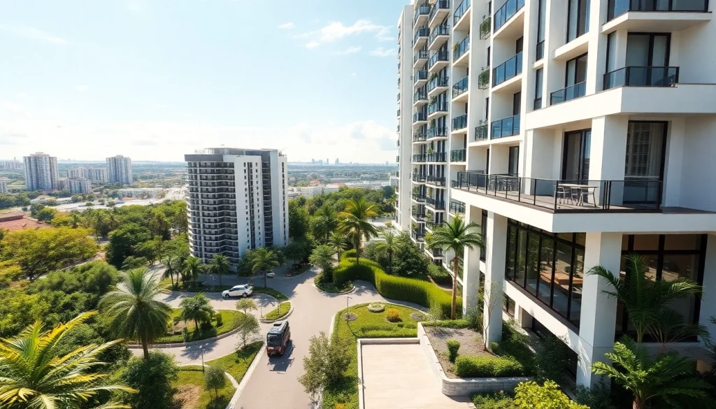 View of the Tampines St 95 EC showcasing its modern architecture and lush surroundings.