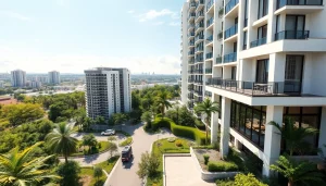View of the Tampines St 95 EC showcasing its modern architecture and lush surroundings.