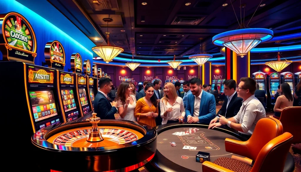 Join the excitement in our 슬롯커뮤니티 as players engage with vibrant slot machines and thrilling casino games.