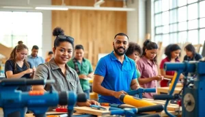 Students practicing skills at hawaii trade schools focusing on hands-on learning.