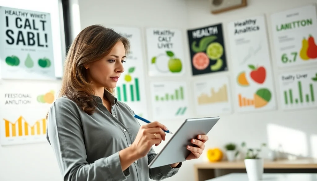 Calculate your TDEE with an expert nutritionist in a bright, professional office setting.