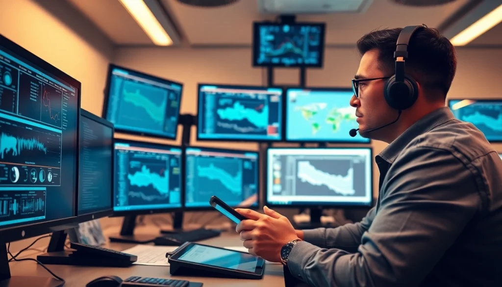 Trucking Dispatch Company providing efficient logistics solutions in a busy office environment.