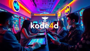 Kode4d online gaming experience with diverse players engaging in vibrant slot games