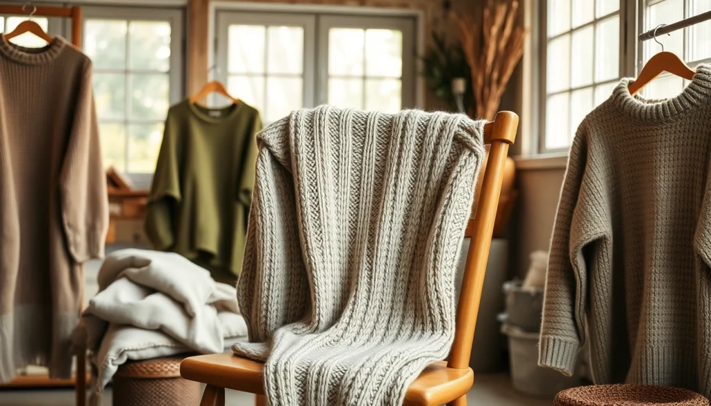 Shop exquisite hand-knitted garments at https://www.ound-ound.com showcasing sustainable fashion.