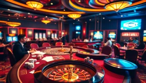 Players enjoying an exciting Indibet game at a luxurious live dealer casino table, capturing the thrill of gambling.