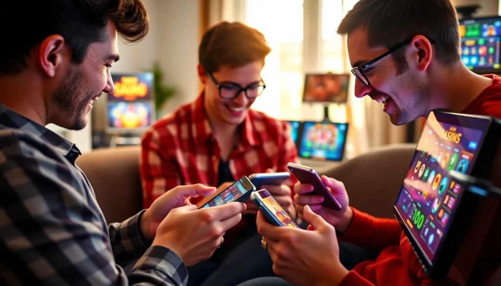 Oyunçular etrafli Mostbet oyun reyi ilə mobil cihazlarda slot oyunları oynayırlar