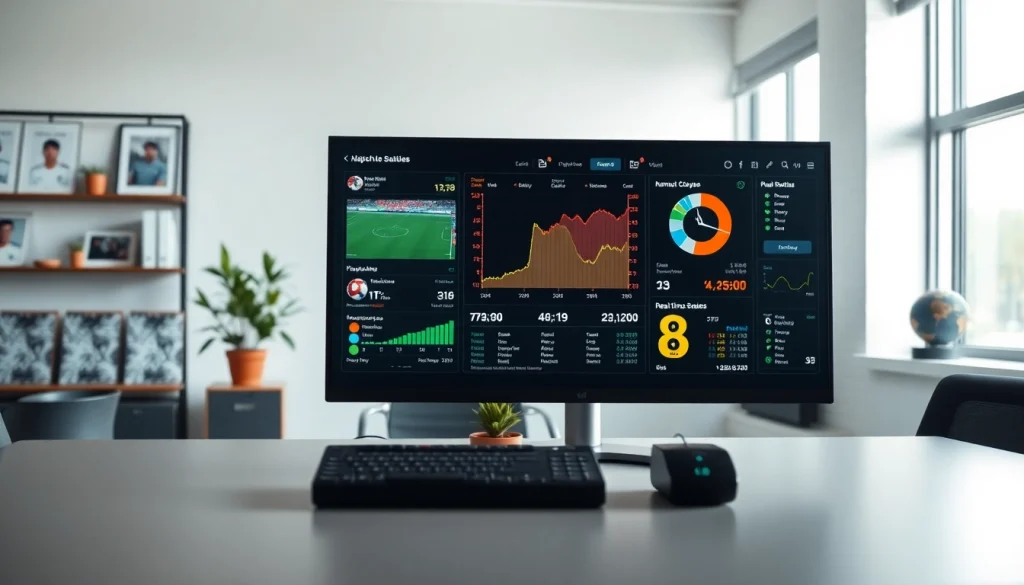 บ้านผลบอลสด ที่แสดงสถิติการแข่งขันฟุตบอลในสภาพแวดล้อมที่ทันสมัยและเป็นระเบียบ