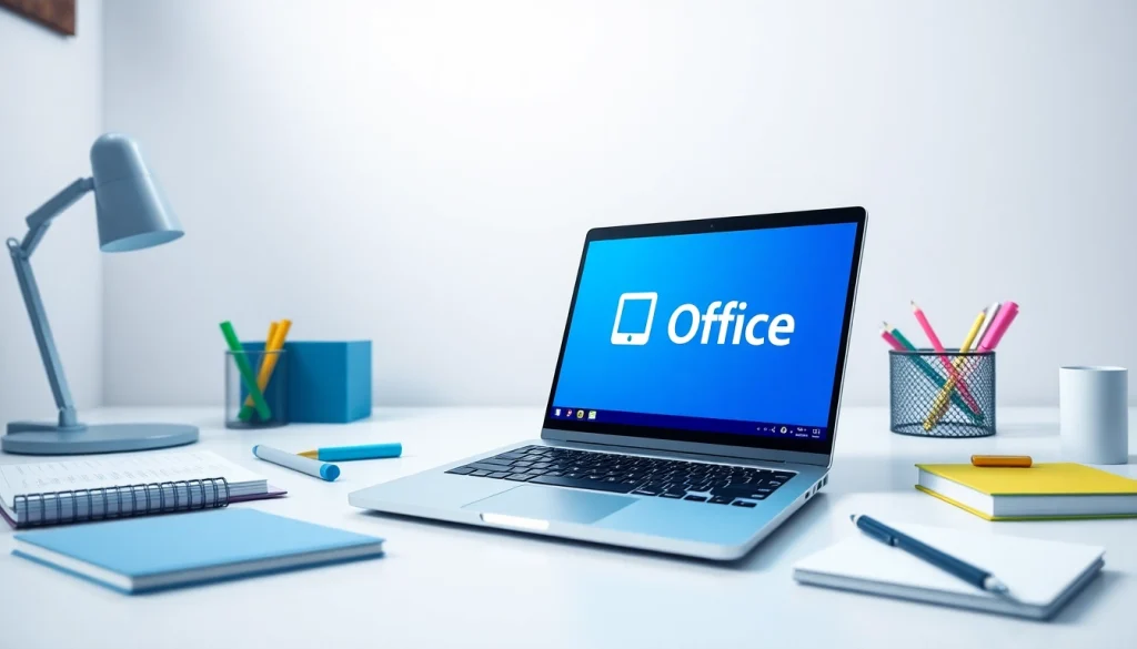在现代工作空间的笔记本电脑上使用 WPS Office，体验流畅的生产力。