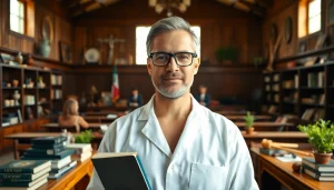 Engaging agriculture lawyer presenting in court, highlighting professionalism and agricultural expertise.