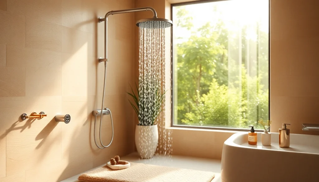 Transforming your bathroom with a sunny shower that brings relaxation and style.