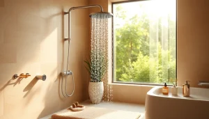 Transforming your bathroom with a sunny shower that brings relaxation and style.