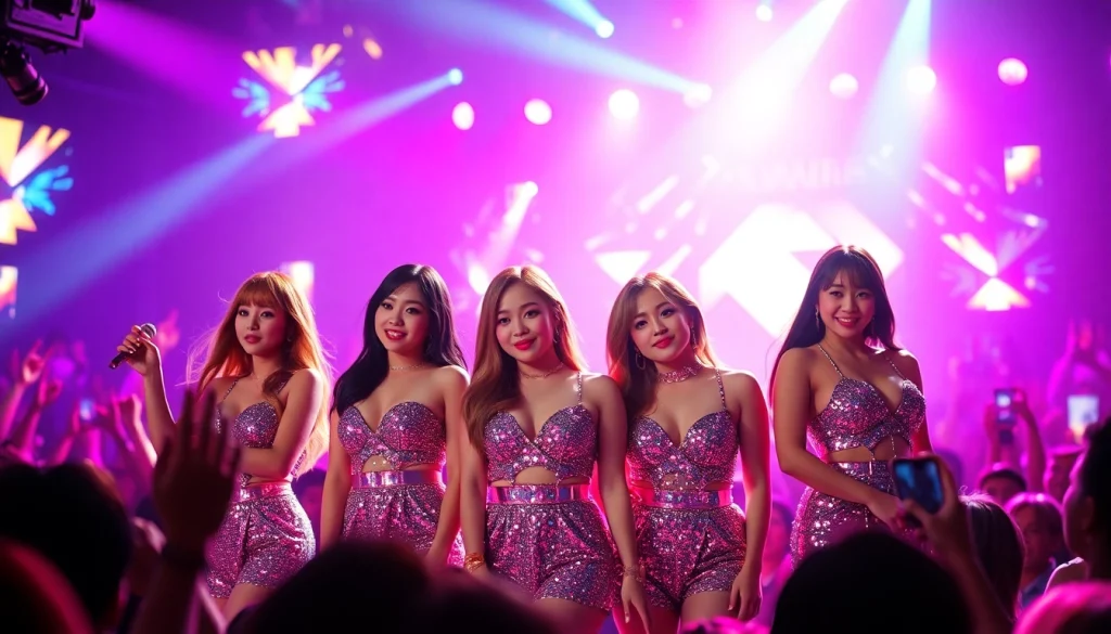 BLACKPINK news highlights energetic stage performance, showcasing the group's dynamic appeal and fan interaction.