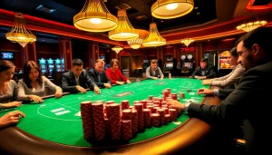 Players engaging at the vibrant 789 club casino table, highlighting the thrill of gambling.