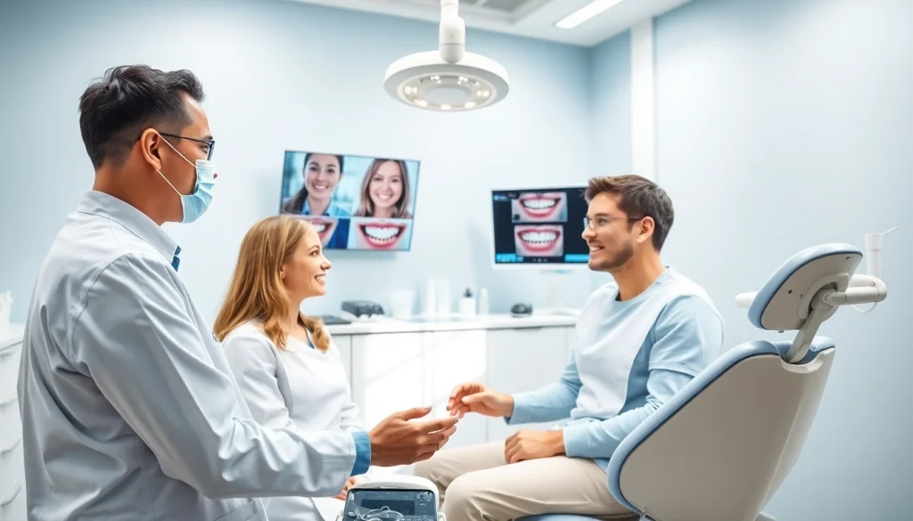 キレイライン矯正 口コミ session in a modern dental clinic.