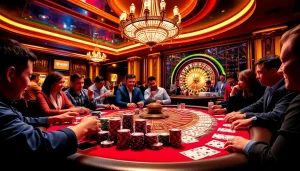 Experience the thrill of high-stakes poker at https:/cm88.bz/ with vibrant action and elegant decor.