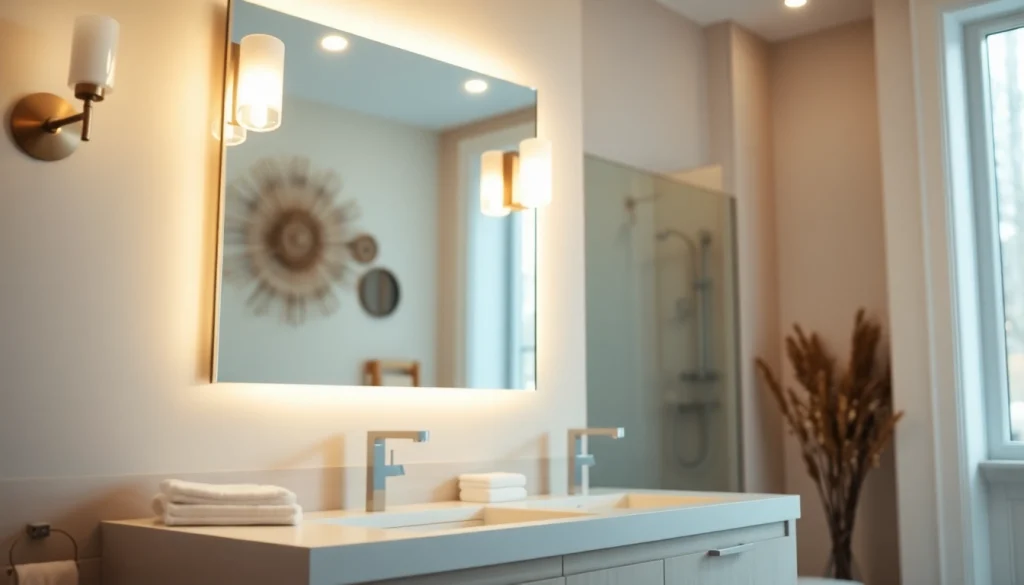Transform your space with a stylish mirror with lights that enhances your bathroom decor.