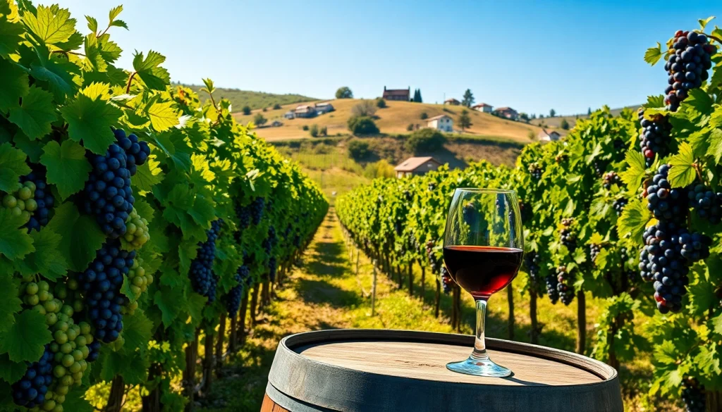 Experience the charm of Clarksburg wineries with a scenic vineyard setting and a glass of fine wine.