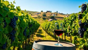 Experience the charm of Clarksburg wineries with a scenic vineyard setting and a glass of fine wine.