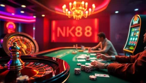 Experience thrilling gameplay at NK88 with dynamic casino elements and vibrant atmosphere.